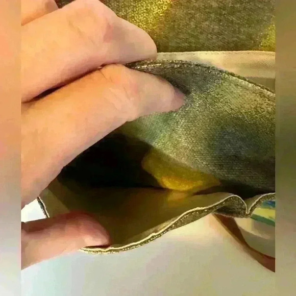 Coco + Carmen Peacock/Floral Fabric Satchel/Purse - Picture 10 of 16